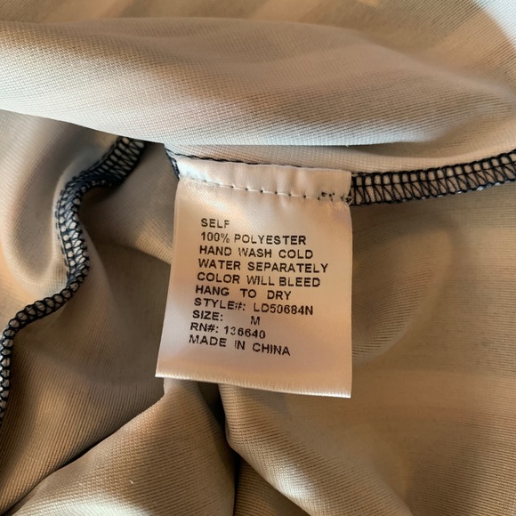 BNWT L’Atiste Blue, Red & White Striped Faux Wrap Dress - Picture 9 of 11